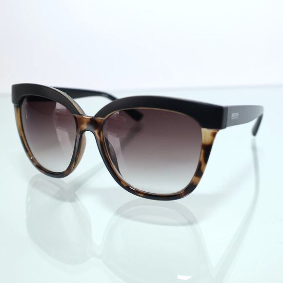 Kenneth Cole Reaction Oversized Sunglasses - Dark Havana/Gradient Brown - NWT - Picture 2 of 10